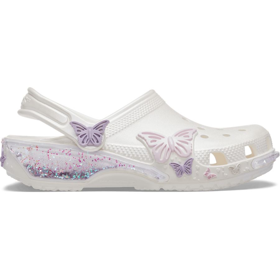Crocs - Toddler Classic Butterfly Sparkle Shaker Clog for Kids