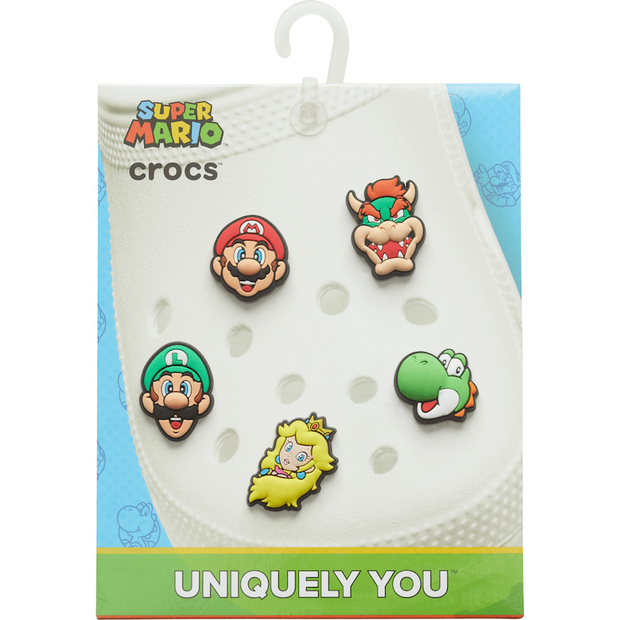 Crocs - Super Mario™ 5-Pack Jibbitz Shoe Charm for Women|Men|Kids|Jibbitz™ Charms