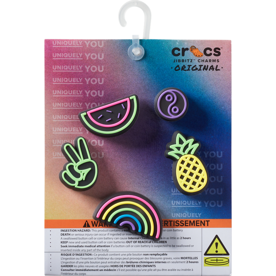 Crocs - Lights Up Fun 5 Pack Jibbitz Shoe Charm for Women|Men|Jibbitz™ Charms