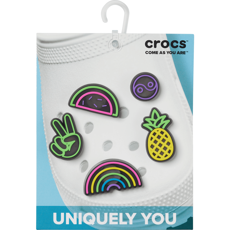 Crocs - Lights Up Fun 5 Pack Jibbitz Shoe Charm for Women|Men|Jibbitz™ Charms