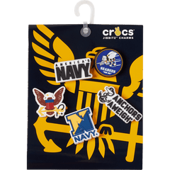 Crocs - Armed Forces US Navy 5Pck Jibbitz Shoe Charm for Women|Men|Kids|Jibbitz™ Charms