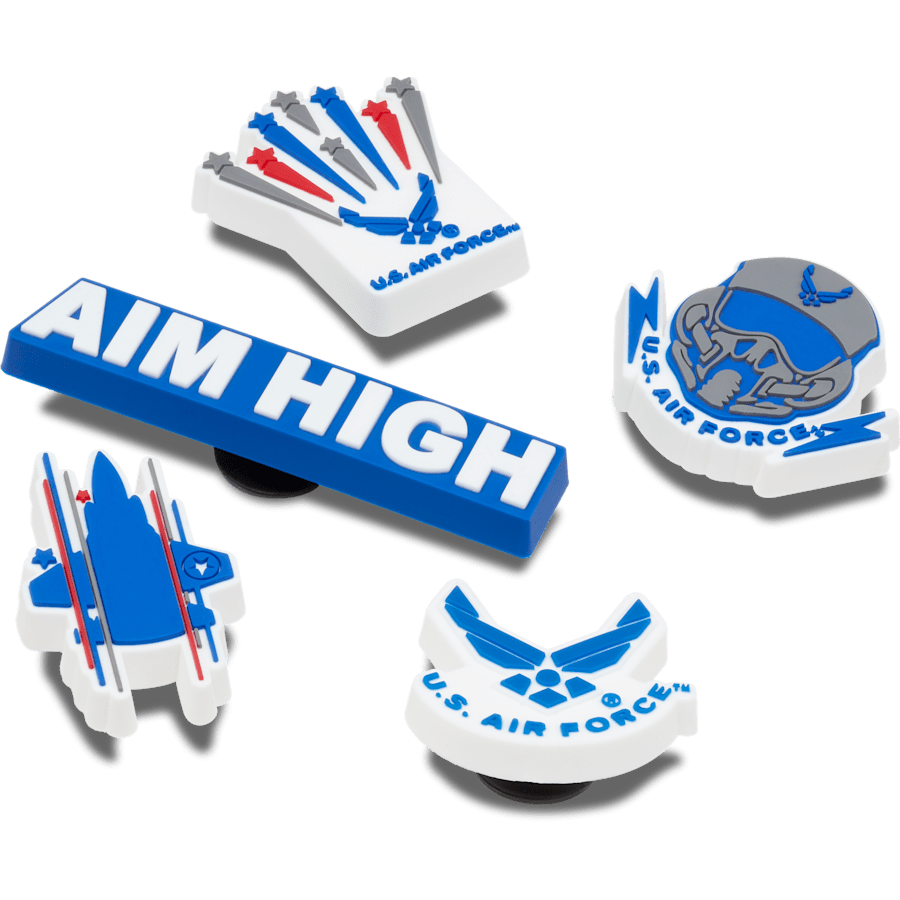 Crocs - Armed Forces US Air Force 5Pck Jibbitz Shoe Charm for Women|Men|Kids|Jibbitz™ Charms