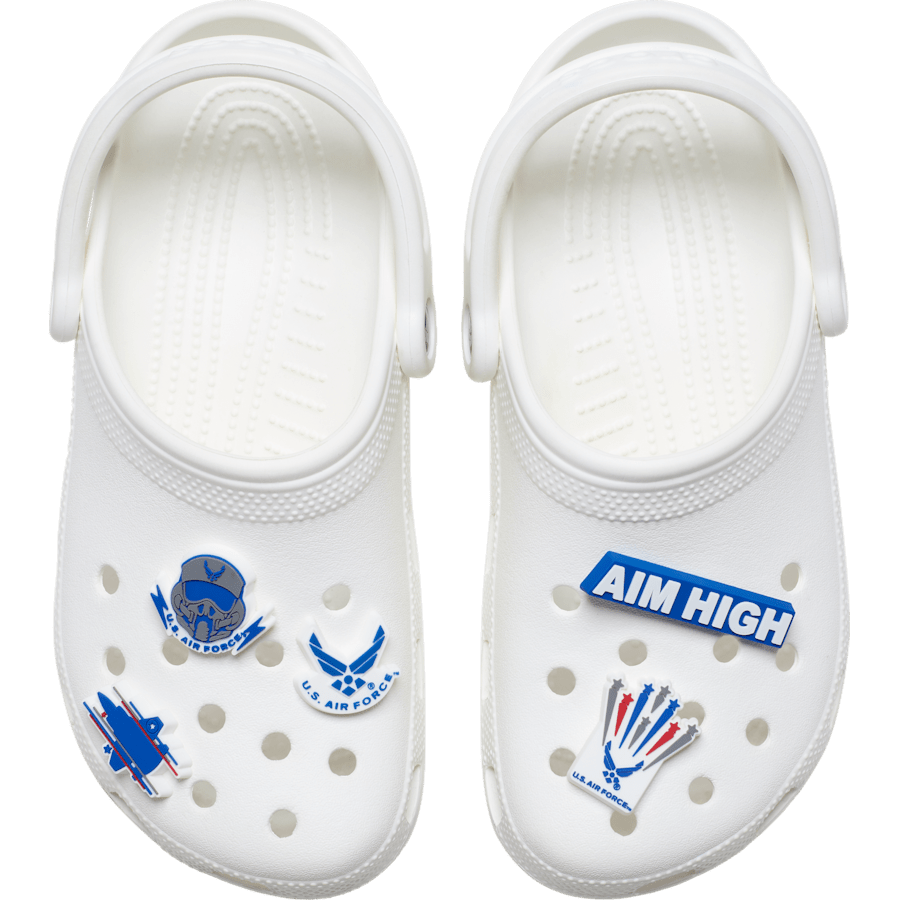 Crocs - Armed Forces US Air Force 5Pck Jibbitz Shoe Charm for Women|Men|Kids|Jibbitz™ Charms