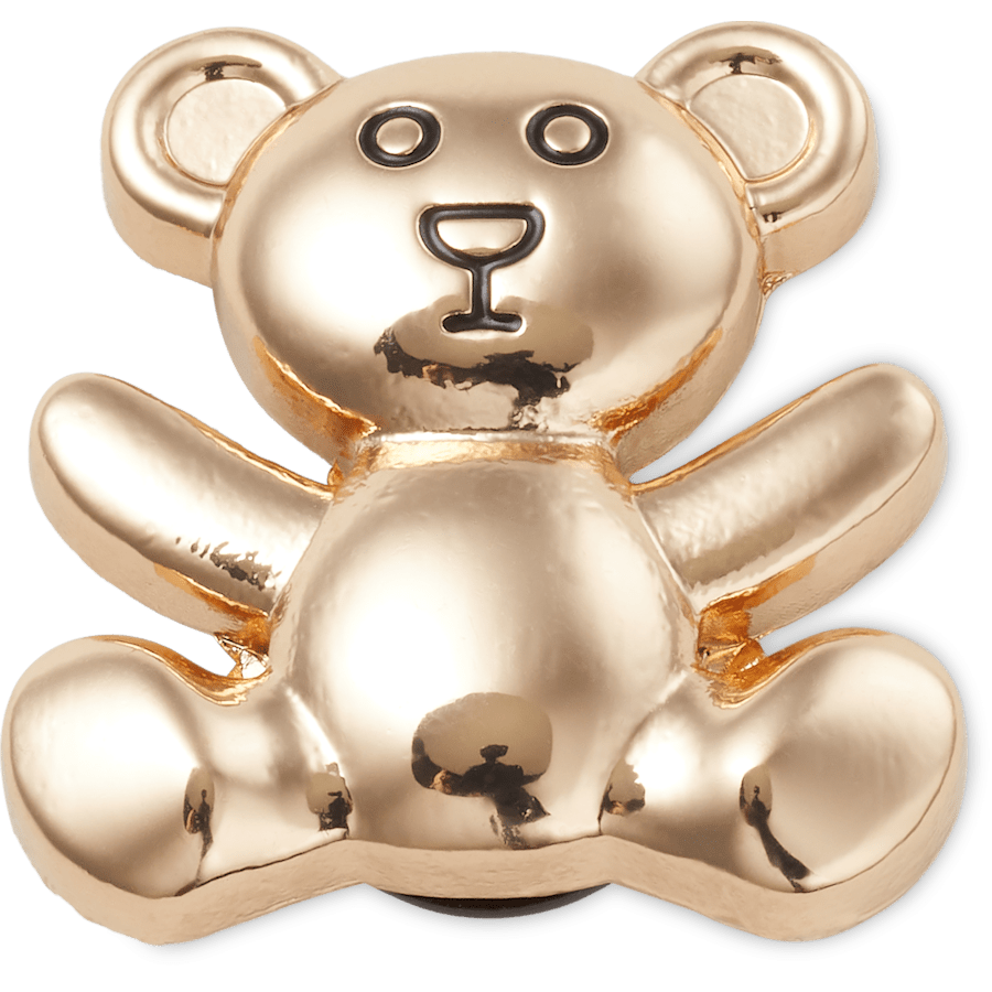 Crocs - Gold Teddy Bear Jibbitz Shoe Charm for Women|Men|Jibbitz™ Charms