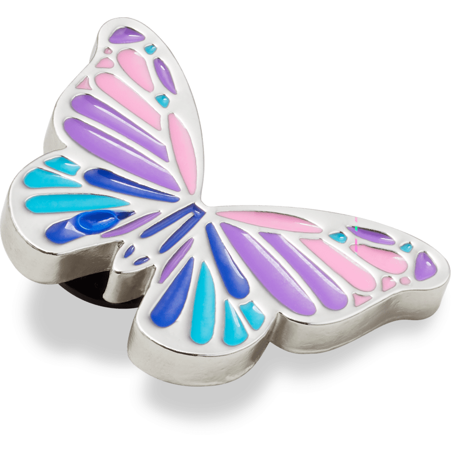 Crocs - Multi Purple Butterfly Jibbitz Shoe Charm for Women|Men|Jibbitz™ Charms
