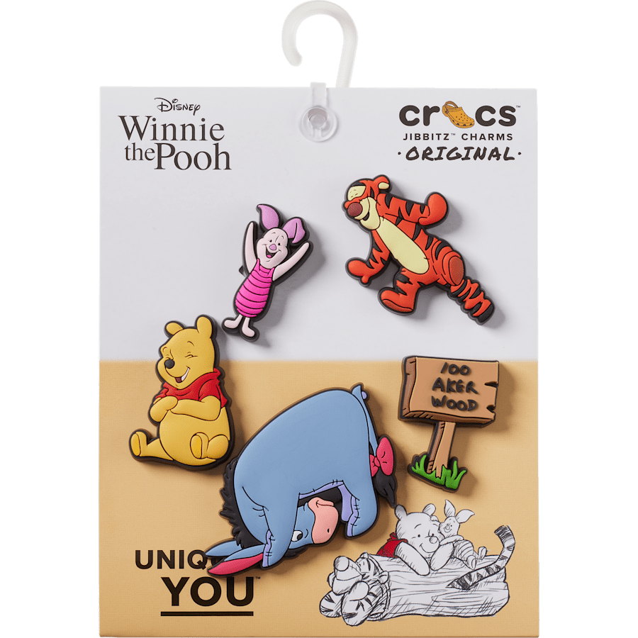 Crocs - Winnie The Pooh 5 Pack Jibbitz™ charms for Women|Men|Kids|Jibbitz™ Charms