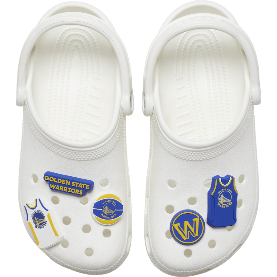 Crocs - NBA Golden State Warriors 5 Pack Jibbitz™ charms for Women|Men|Jibbitz™ Charms