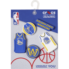 Crocs - NBA Golden State Warriors 5 Pack Jibbitz™ charms for Women|Men|Jibbitz™ Charms