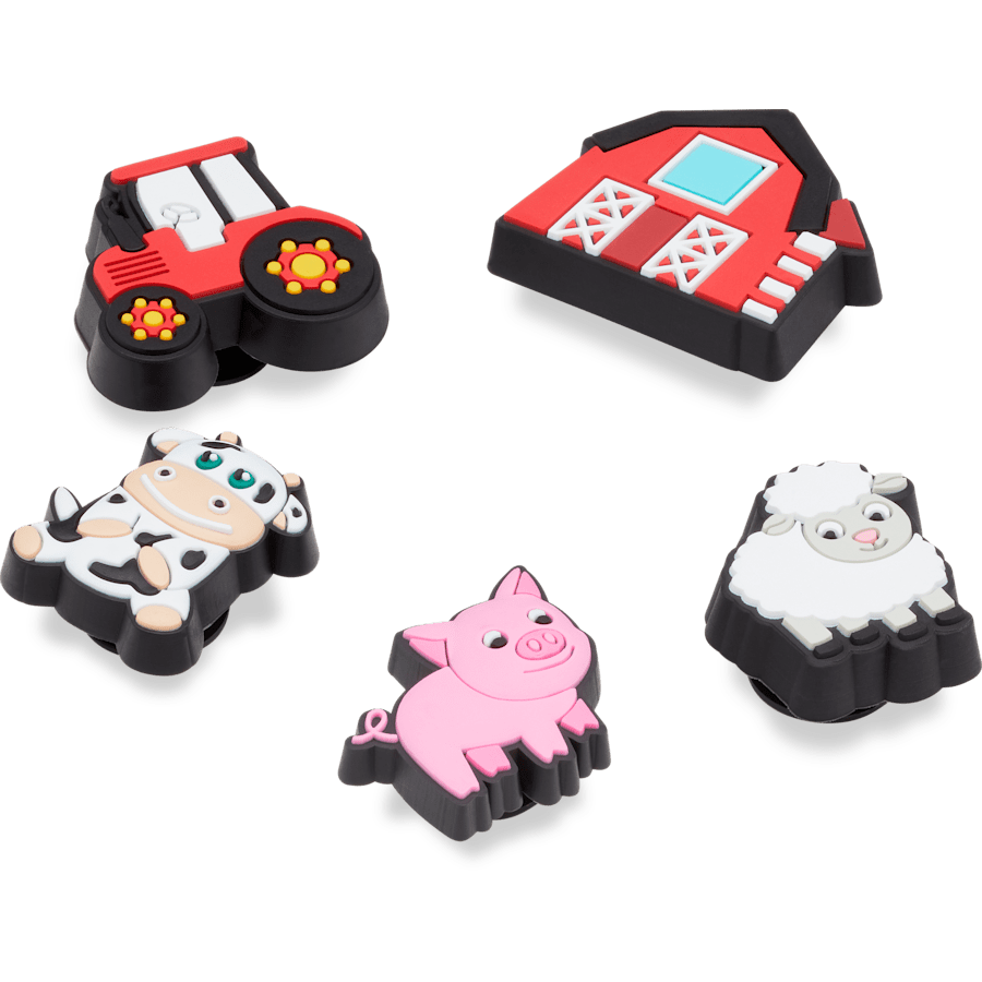Crocs - Cutesey Farm Animal 5 Pack Jibbitz Shoe Charm for Women|Men|Kids|Jibbitz™ Charms