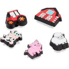 Crocs - Cutesey Farm Animal 5 Pack Jibbitz Shoe Charm for Women|Men|Kids|Jibbitz™ Charms