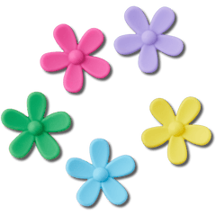Crocs - Flower Power 5 Pack Jibbitz™ charms for Women|Men|Jibbitz™ Charms