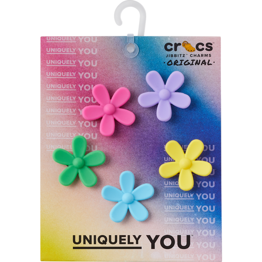 Crocs - Flower Power 5 Pack Jibbitz™ charms for Women|Men|Jibbitz™ Charms