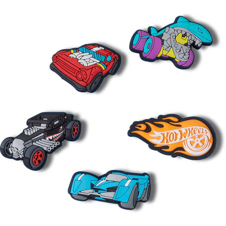 Crocs - Hot Wheels 5 Pack Jibbitz™ charms for Women|Men|Kids|Jibbitz™ Charms