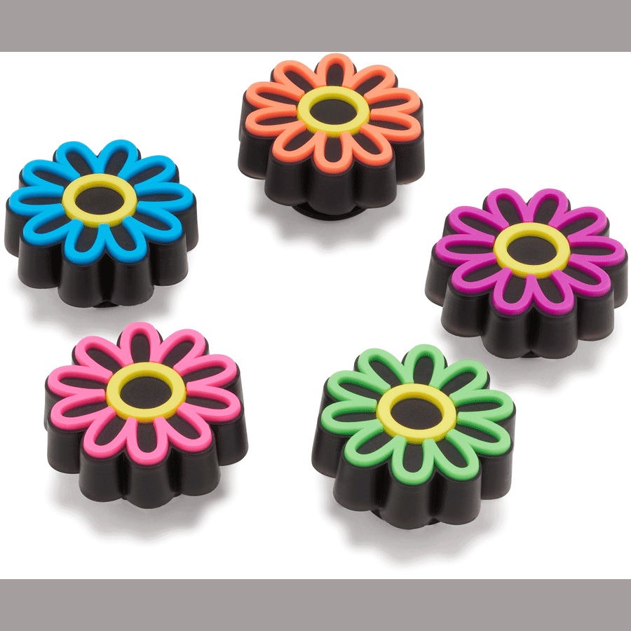 Crocs - Lights Up Daisy 5 Pack Jibbitz Shoe Charm for Women|Men|Jibbitz™ Charms