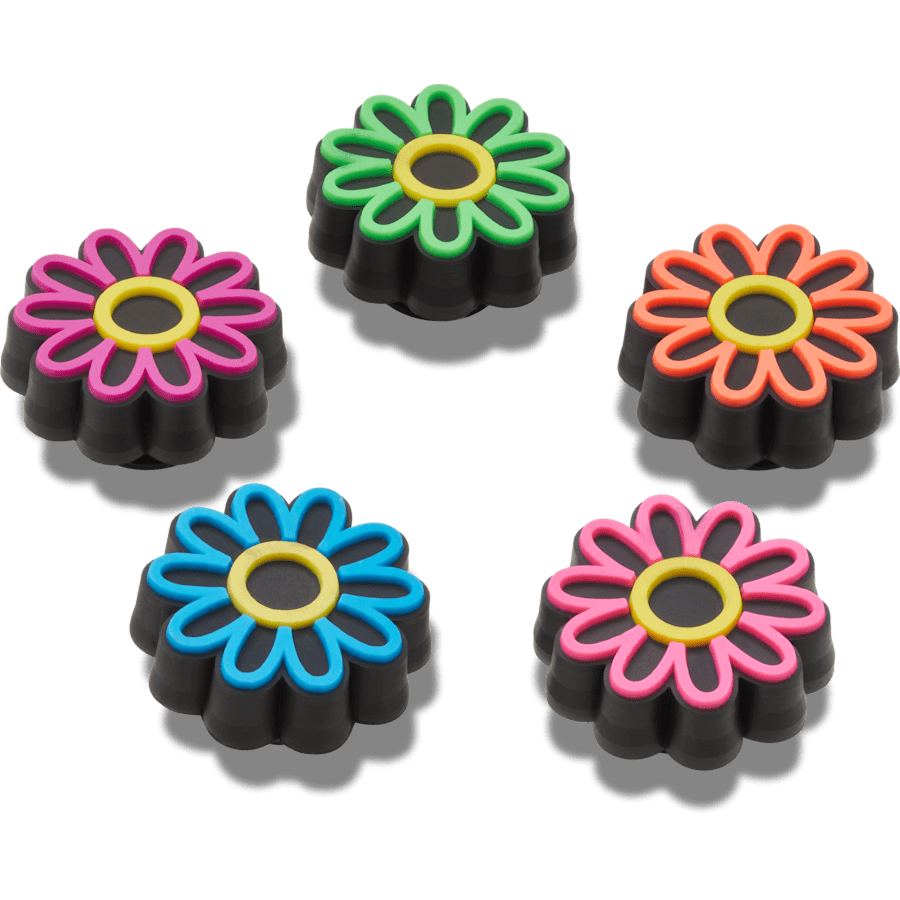 Crocs - Lights Up Daisy 5 Pack Jibbitz Shoe Charm for Women|Men|Jibbitz™ Charms
