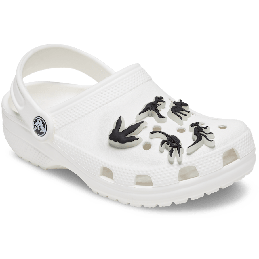 Crocs - Glow In The Dark Dino 5 Pack Jibbitz Shoe Charm for Women|Men|Jibbitz™ Charms
