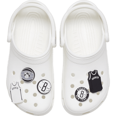 Crocs - NBA Brooklyn Nets 5 Pack Jibbitz™ charms for Women|Men|Jibbitz™ Charms