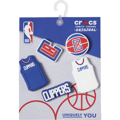 Crocs - NBA Los Angeles Clippers 5 Pack Jibbitz™ charms for Women|Men|Jibbitz™ Charms
