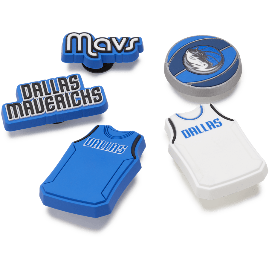Crocs - NBA Dallas Mavericks 5 Pack Jibbitz™ charms for Women|Men|Jibbitz™ Charms