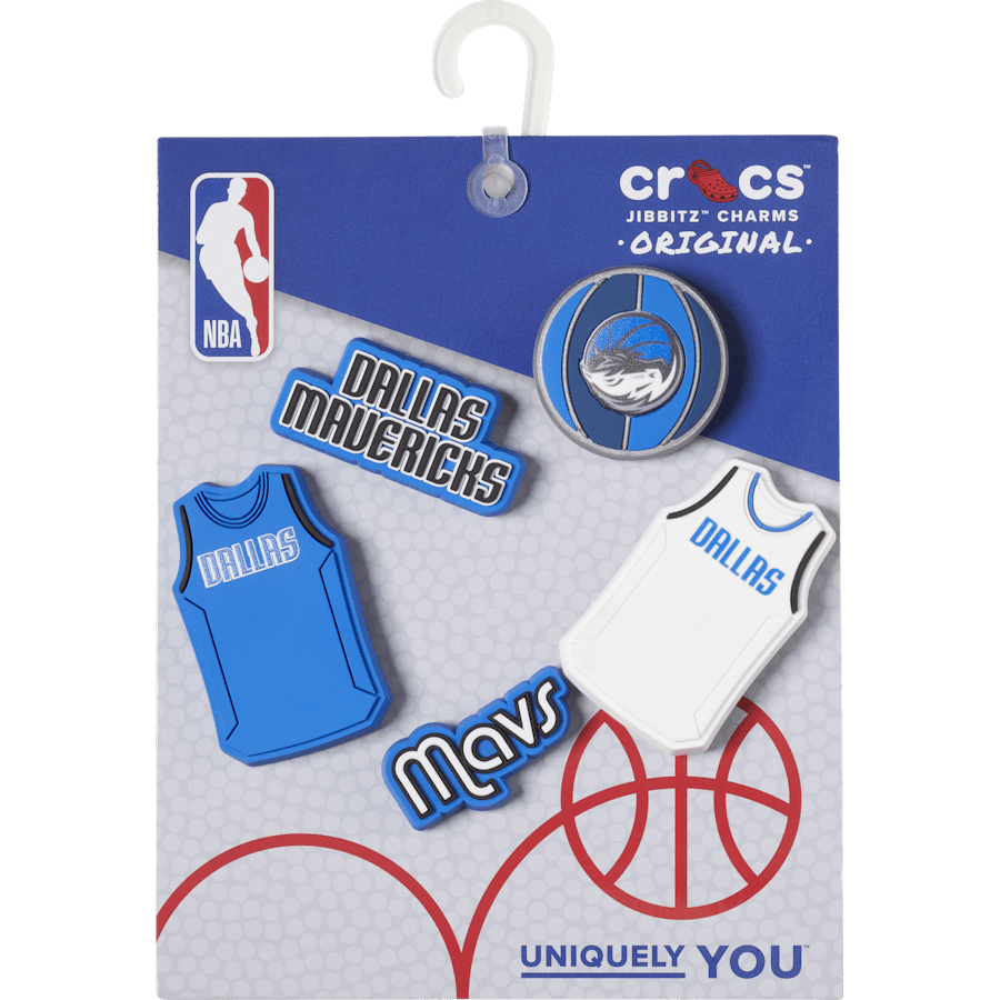 Crocs - NBA Dallas Mavericks 5 Pack Jibbitz™ charms for Women|Men|Jibbitz™ Charms