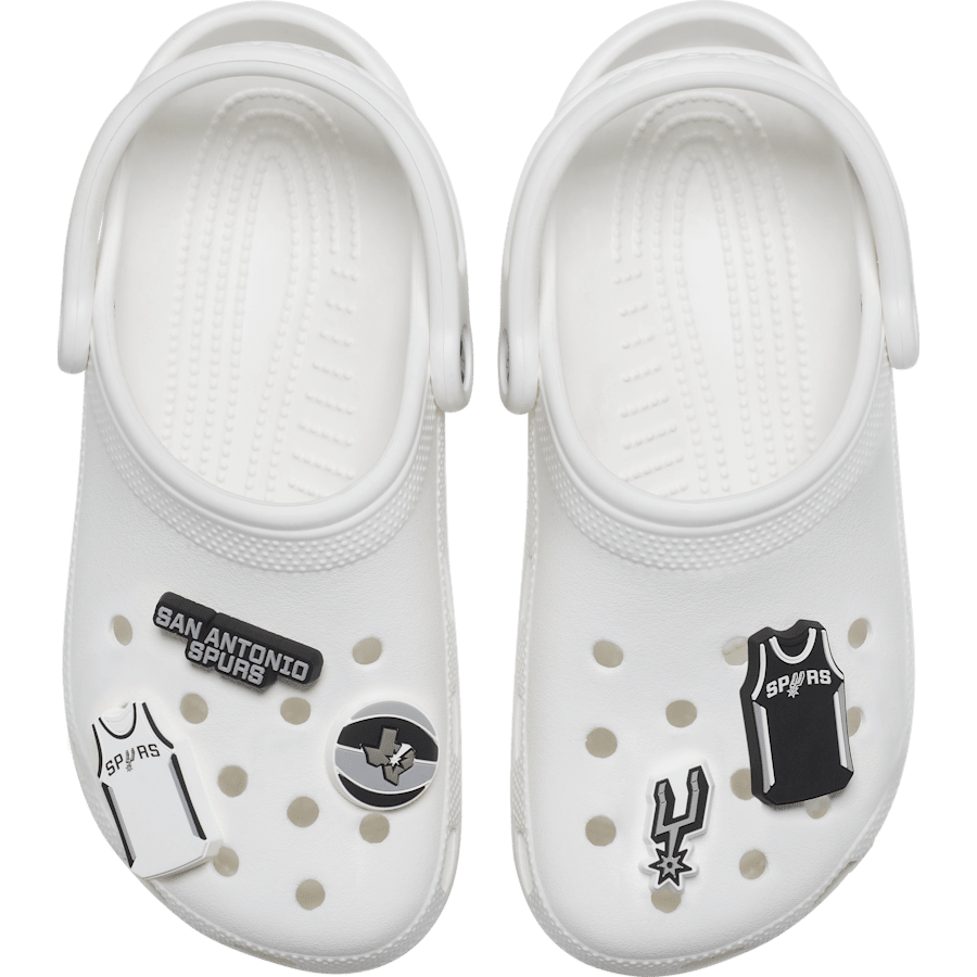 Crocs - NBA San Antonio Spurs 5 Pack Jibbitz™ charms for Women|Men|Jibbitz™ Charms