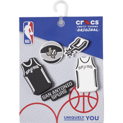 Crocs - NBA San Antonio Spurs 5 Pack Jibbitz™ charms for Women|Men|Jibbitz™ Charms