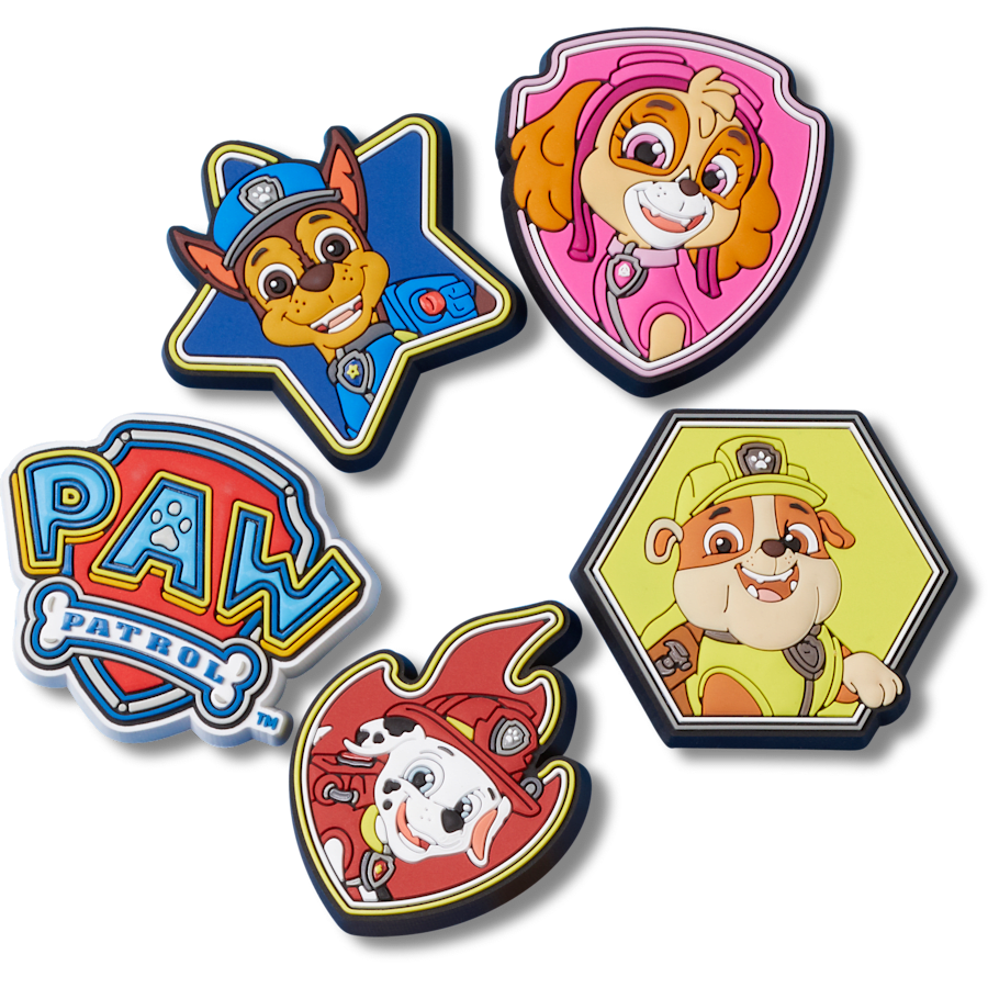 Crocs - Paw Patrol 5 Pack Jibbitz™ charms for Women|Men|Kids|Jibbitz™ Charms