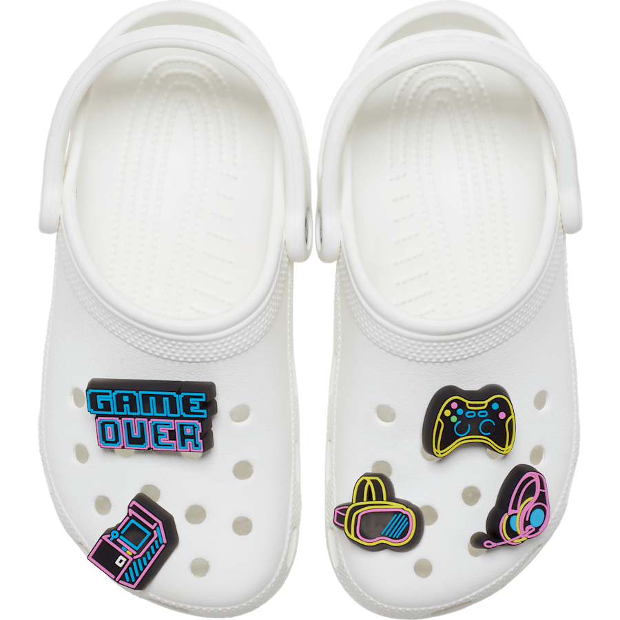 Crocs - Lights Up Neon Gamer 5 Pack Jibbitz™ charms for Women|Men|Jibbitz™ Charms
