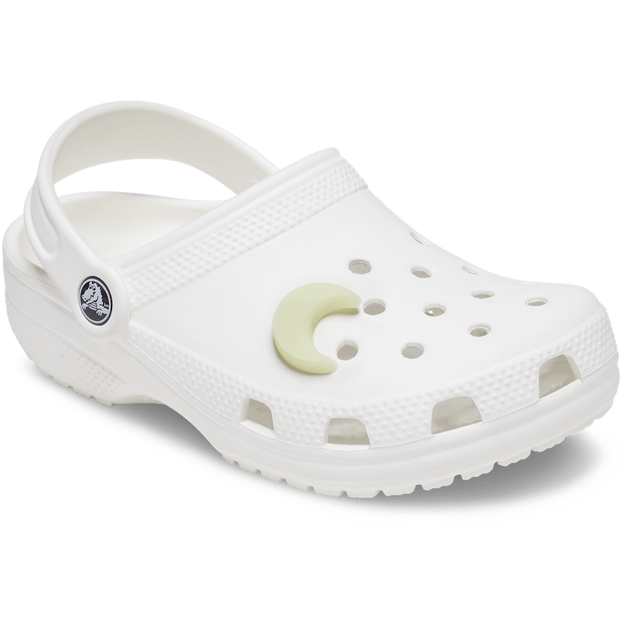 Crocs - Glow In The Dark Crescent Moon Jibbitz™ charms for Women|Men|Jibbitz™ Charms