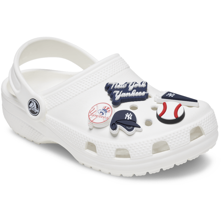 Crocs - MLB New York Yankees 5 Pack Jibbitz™ charms for Women|Men|Kids|Jibbitz™ Charms