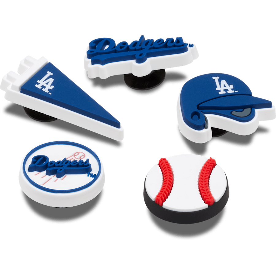 Crocs - MLB Los Angeles Dodgers 5pck Jibbitz™ charms for Women|Men|Kids|Jibbitz™ Charms