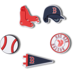 Crocs - MLB Boston Red Sox 5pck Jibbitz™ charms for Women|Men|Kids|Jibbitz™ Charms