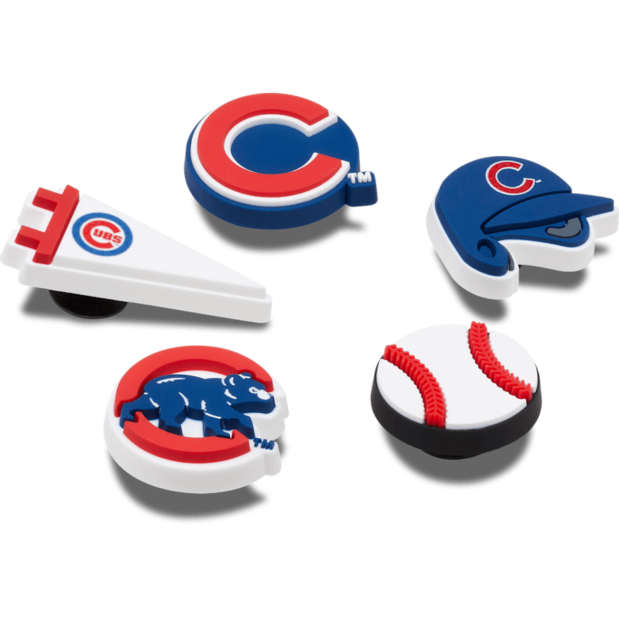Crocs - MLB Chicago Cubs 5pck Jibbitz™ charms for Women|Men|Kids|Jibbitz™ Charms