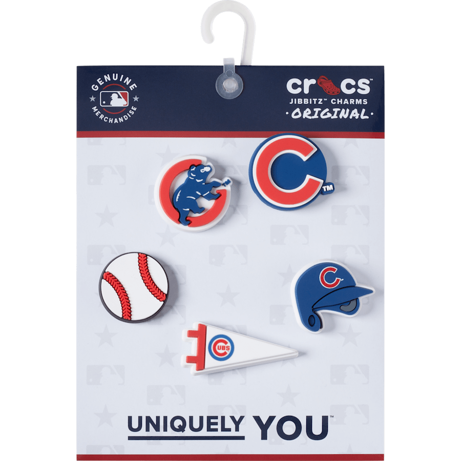 Crocs - MLB Chicago Cubs 5pck Jibbitz™ charms for Women|Men|Kids|Jibbitz™ Charms