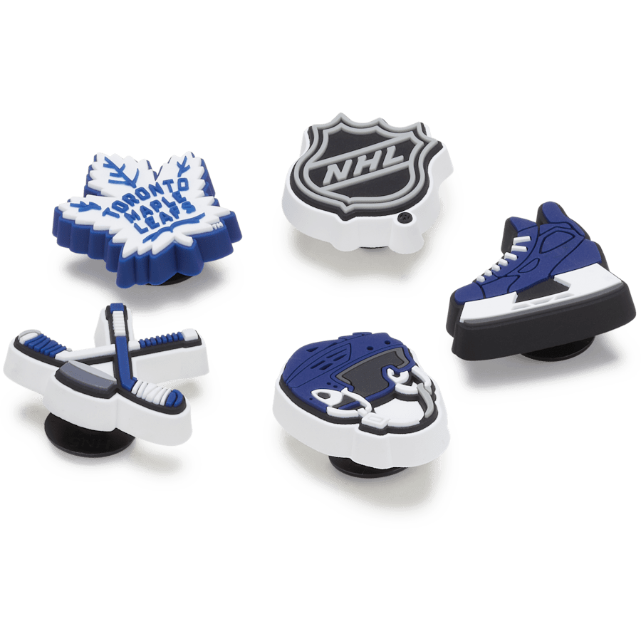Crocs - NHL® Toronto Maple Leafs® 5 Pack Jibbitz™ charms for Women|Men|Jibbitz™ Charms
