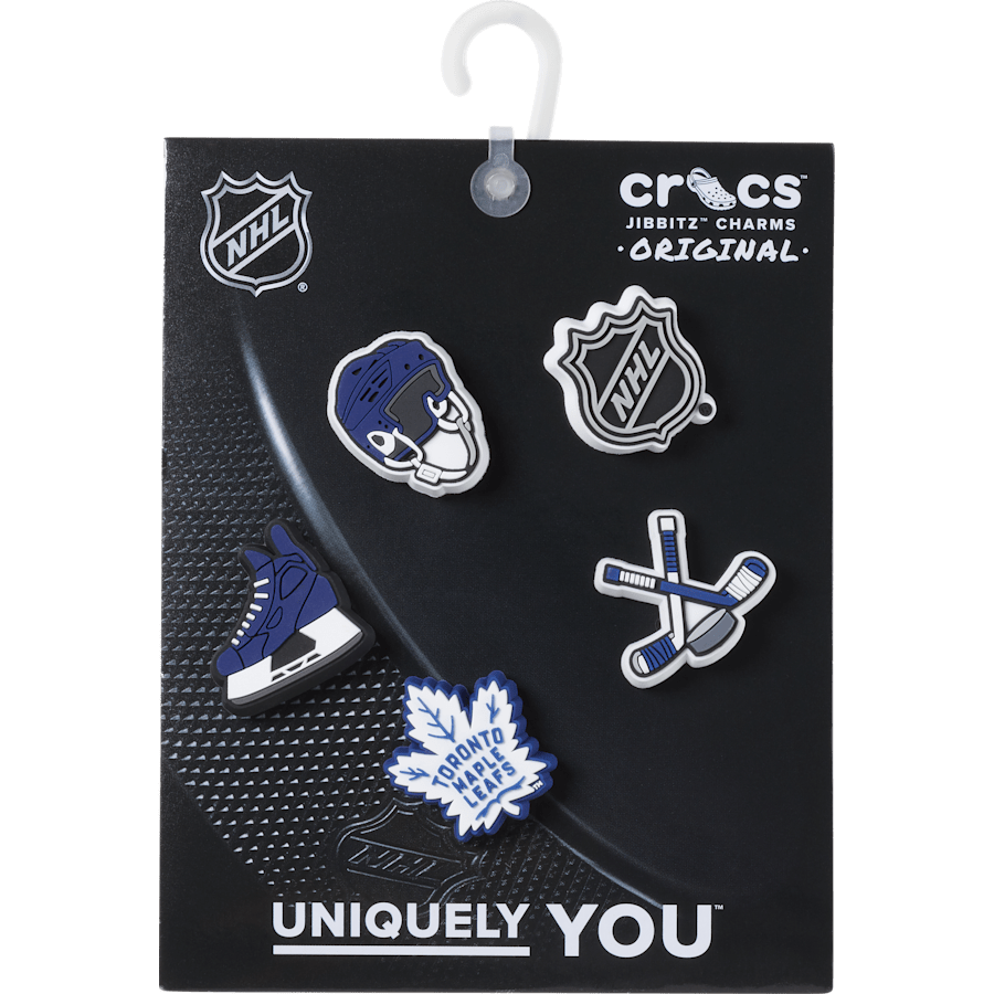 Crocs - NHL® Toronto Maple Leafs® 5 Pack Jibbitz™ charms for Women|Men|Jibbitz™ Charms