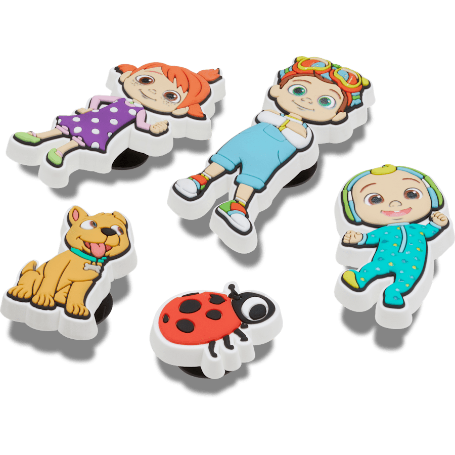 Crocs - Cocomelon 5 Pack Jibbitz™ charms for Women|Men|Kids|Jibbitz™ Charms