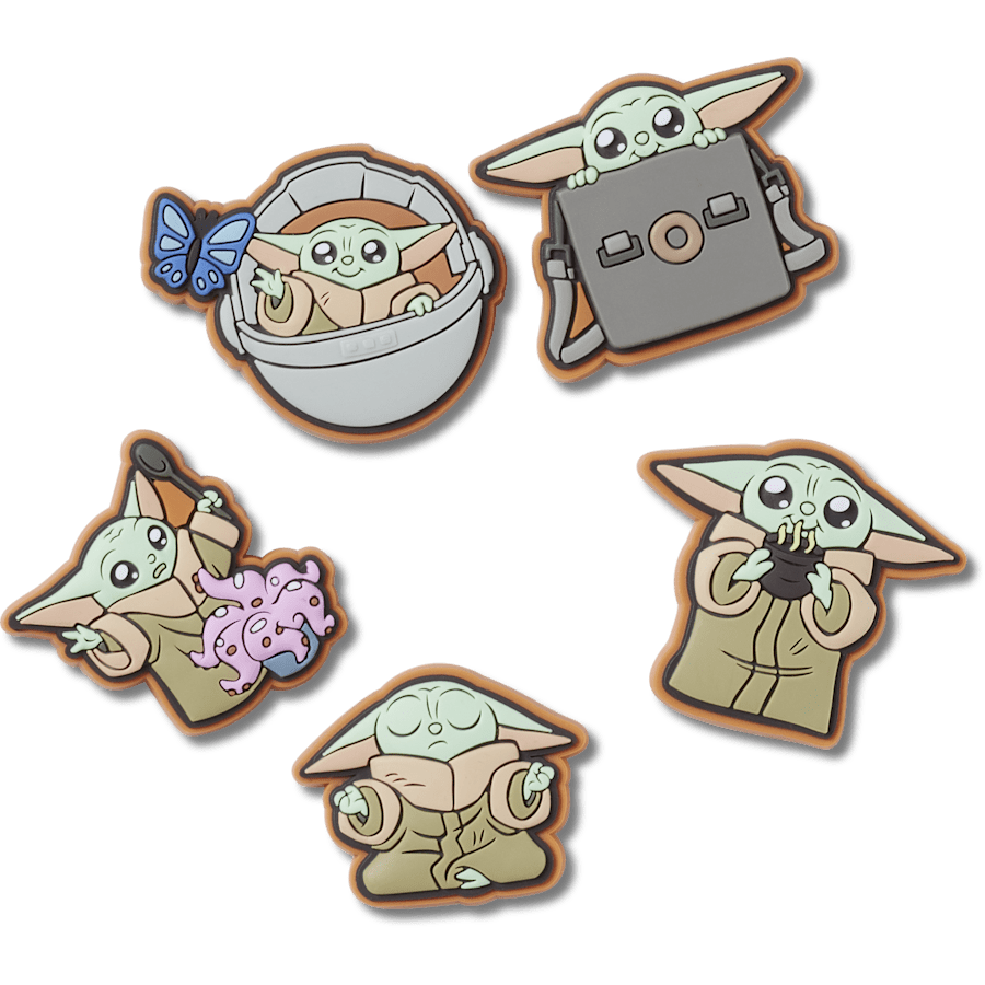 Crocs - Grogu 5 Pack Jibbitz™ charms for Women|Men|Kids|Jibbitz™ Charms