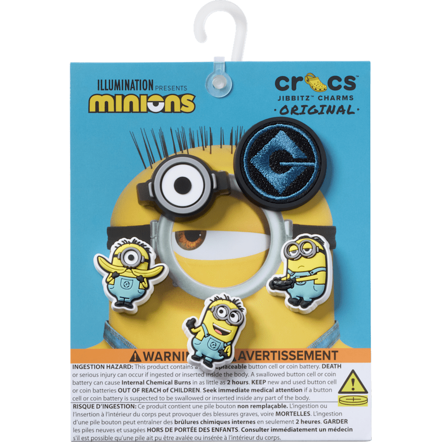 Crocs - Minions 5 Pack Jibbitz™ charms for Women|Men|Kids|Jibbitz™ Charms