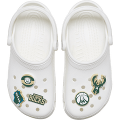 Crocs - NBA Milwaukee Bucks 5 Pack Jibbitz™ charms for Women|Men|Jibbitz™ Charms