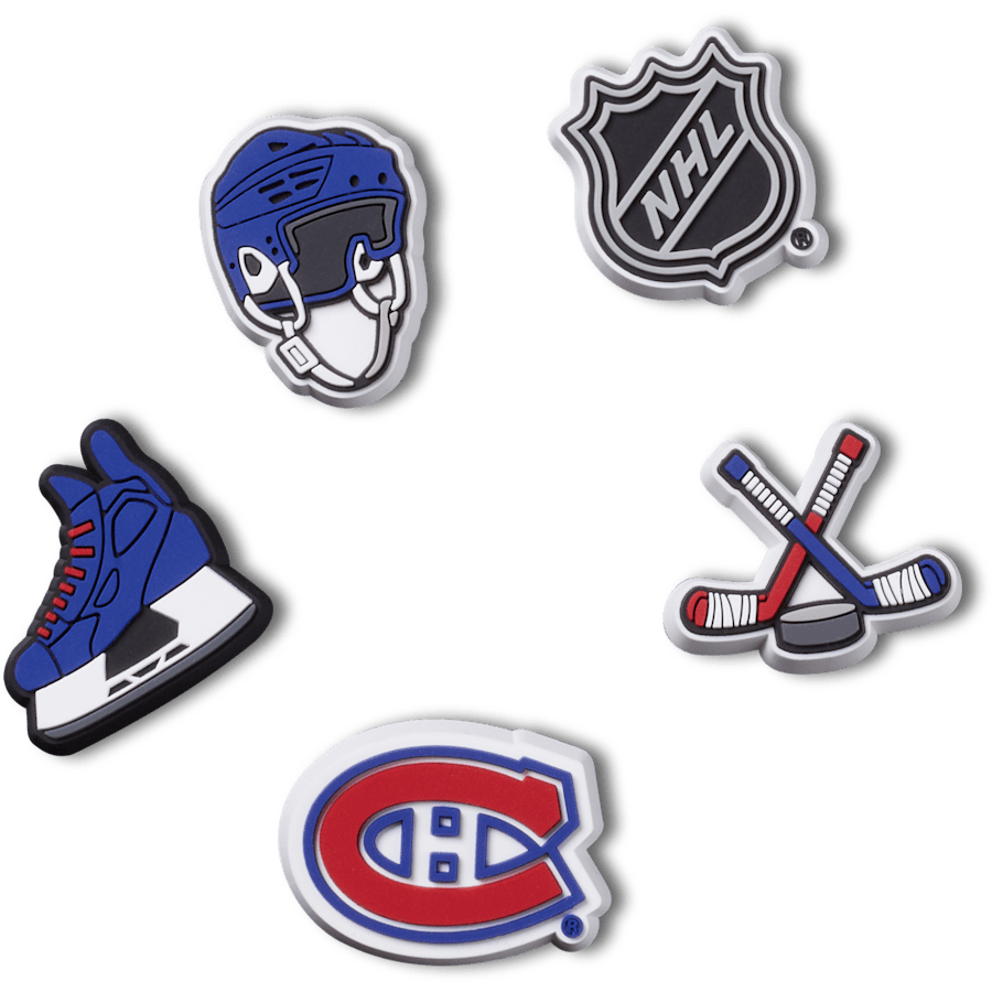 Crocs - NHL® Montreal Canadiens® 5 Pack Jibbitz™ charms for Women|Men|Jibbitz™ Charms