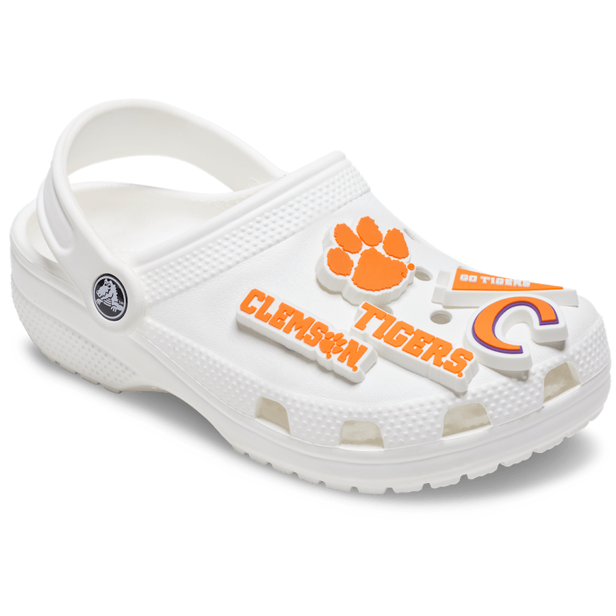 Crocs - Clemson Univ 5 Pack Jibbitz™ charms for Women|Men|Kids|Jibbitz™ Charms