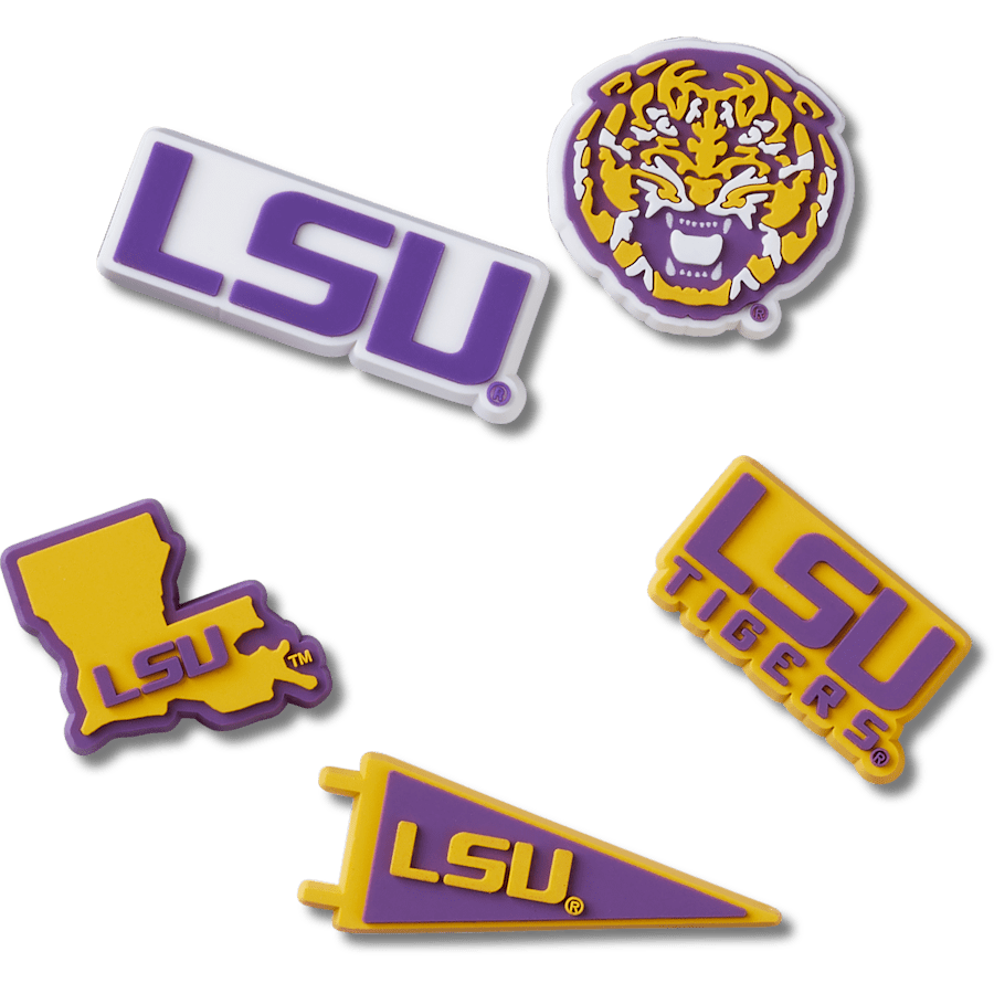 Crocs - LSU 5 Pack Jibbitz™ charms for Women|Men|Jibbitz™ Charms