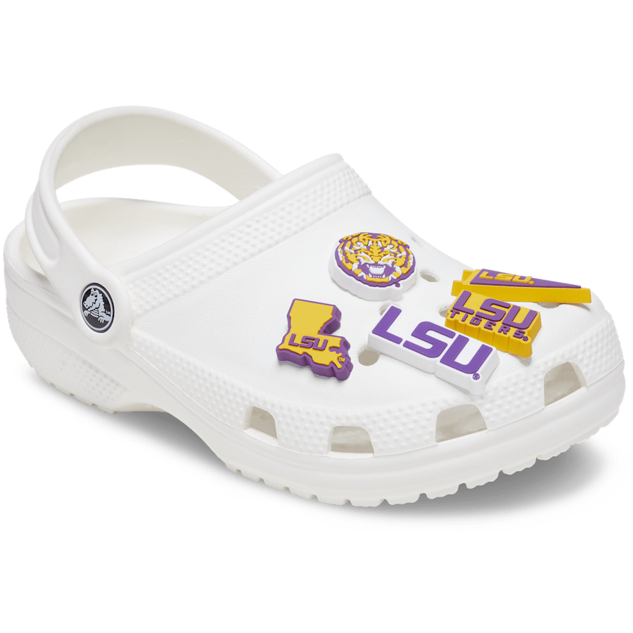 Crocs - LSU 5 Pack Jibbitz™ charms for Women|Men|Jibbitz™ Charms