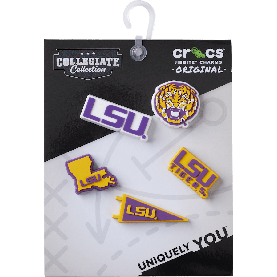 Crocs - LSU 5 Pack Jibbitz™ charms for Women|Men|Jibbitz™ Charms