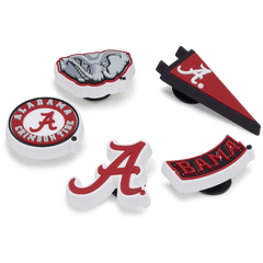 Crocs - University of Alabama 5 Pack Jibbitz™ charms for Women|Men|Jibbitz™ Charms