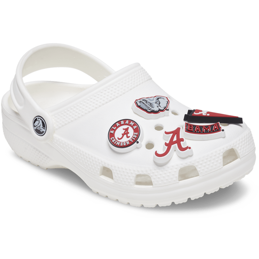 Crocs - University of Alabama 5 Pack Jibbitz™ charms for Women|Men|Jibbitz™ Charms