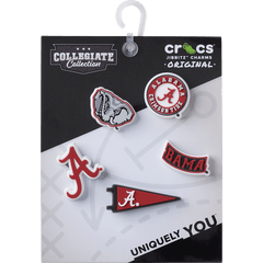 Crocs - University of Alabama 5 Pack Jibbitz™ charms for Women|Men|Jibbitz™ Charms