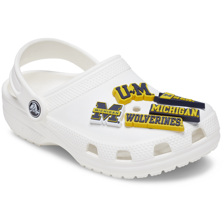 Crocs - University of Michigan 5 Pack Jibbitz™ charms for Women|Men|Jibbitz™ Charms