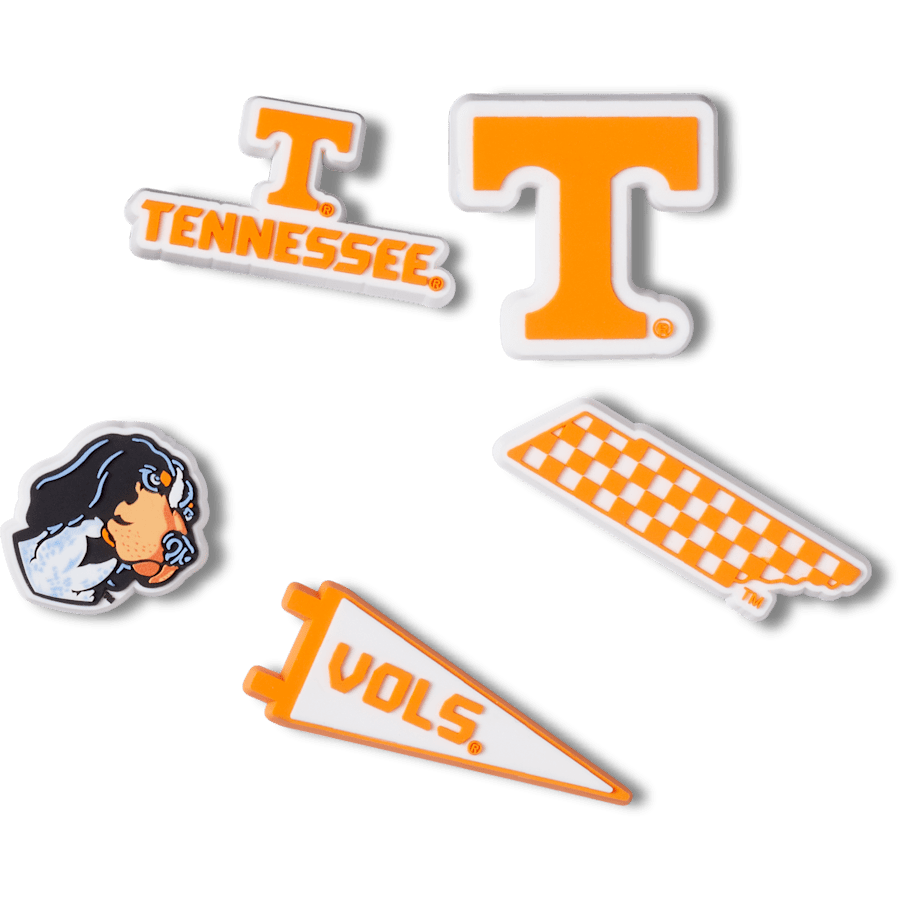 Crocs - University of Tennessee 5 Pack Jibbitz™ charms for Women|Men|Jibbitz™ Charms